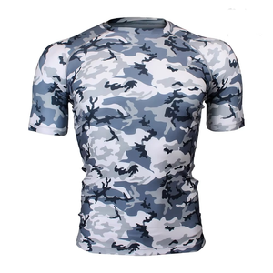 Custom printed rash guard for men <b>women</b> kids MMA BJJ jiu jitsu no gi training sublimated durable compression shirt wholesale men - Product Image 1
