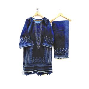 Conjunto de ropa de invierno pakistaní indio de 2 piezas de talla grande para mujer de alta calidad, algodón bordado listo para usar, Kurta Natural ODM - Product Image 5