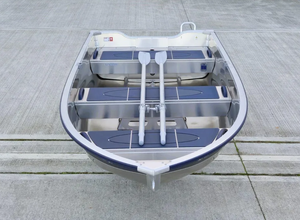 Bateau de pêche en eau douce de luxe d'occasion 2023 Linderr Sportsmann 355 4m avec coque en aluminium à plancher plat à vendre - Product Image 5