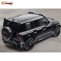 Nouveauté Kit de mise à niveau des accessoires de voiture de style MSY Kit de carrosserie pour Land Rover Defender avec embouts d'échappement de capot en carbone aile arrière