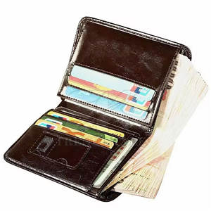 Factory Sale <b>Leather</b> Single Shade Bifold <b>Wallet</b> For Sale <b>Men</b> Casual Business Use <b>Leather</b> Single Shade Bifold <b>Wallet</b> - Product Image 3