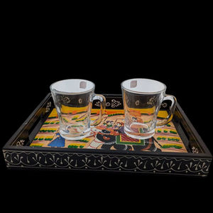 Plateau de service en bois MDF avec revêtement émaillé, design, hôtels et restaurants, articles de cuisine, plateau de table, haute qualité - Product Image 1