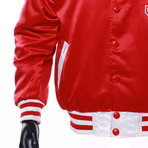 Veste de sport en tricot pour homme, très tendance, avec logo brodé personnalisé, 100% satin, coupe-vent et imperméable, idéale pour l'hiver. - Product Image 4