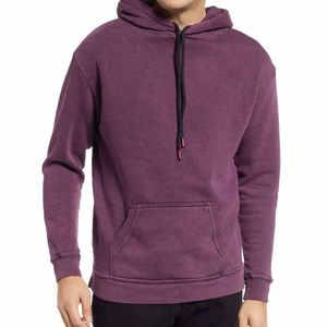 Sweat à capuche zippé pour homme, coupe classique, en coton épais, imprimé numériquement, collection printemps, au meilleur prix - Product Image 1