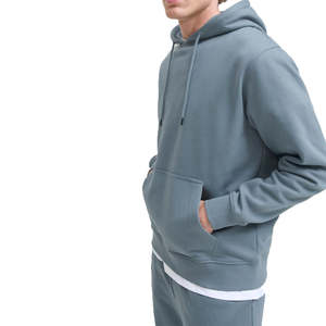 Sweat-shirt à capuche oversize XL pour homme, en molleton épais de haute qualité, à épaules tombantes, 100% coton, effet vieilli perlé et délavé à l'acide - Product Image 5