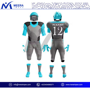 Uniforme de football américain personnalisé OEM ODM vente en gros 100% ensemble maillot et short de football américain imprimé en polyester - Product Image 2