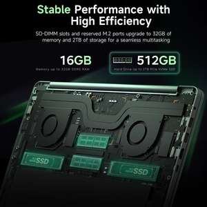 Ordinateur portable de jeu Intel Core i5 neuf, 15,6 pouces, 1366x768 IPS, 16 Go de DDR4, SSD+HDD, 144 Hz, clavier anglais - Product Image 6