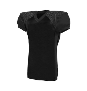 Camisetas de fútbol americano hechas a medida de alta calidad, diseño bordado, estilo americano, de talla grande, Boxy Fit, camiseta de fútbol de malla - Product Image 3