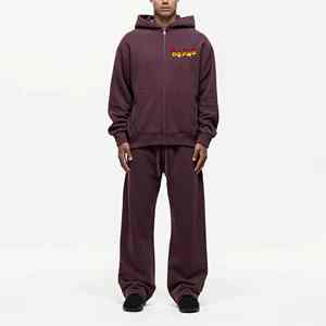 Chándal Deportivo de Alta Calidad con Capucha y Cordón Ajustable para Hombre, Venta al por Mayor, Logotipo Personalizado Impreso, Invierno, Talla Grande, Color Sólido - Product Image 1