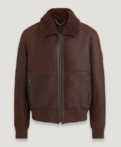 Chaqueta de cuero genuino de piel de vaca pura de alta calidad para hombre con logotipo personalizado OEM al por mayor disponible con capucha al mejor precio fabricado en Pakistán - Product Image 1