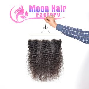 2025 Top Rank alta calidad buen producto crudo indio cabello humano Frontal rizado suave sedoso sin procesar aspecto Natural precio al por mayor - Product Image 5