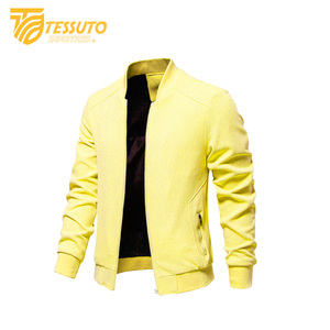 New Arrives Heavy Duty Canvas Men's Jacket Custom Simple Solid Windbreaker Jackets for Men - Product Image 3