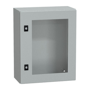 Set di pannelli Schneider Electric NSYCRN54200T con porta CRN IP66 IK08 RAL7035 H500xW400xD200 per quadri elettrici e strumentazione - Product Image 1