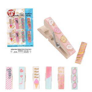 <b>Magnetic</b> Spring Clips 8-Pack Multipurpose Wooden <b>Sheet</b> Clamps by PIN up Assorted 42837 - Product Image 2