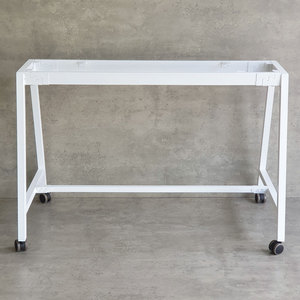 CFOS001 Pieds de table mobiles en métal au design minimaliste pour bureaux de 120x60cm, revêtement poudré - Product Image 3