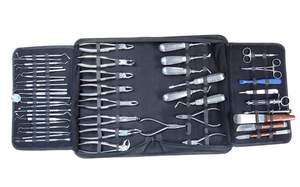 Instruments de chirurgie orthodontique par extraction dentaire orale Ensemble de 47 pièces Pince d'extraction pour ascenseurs Pince Sonde Miroir CE ISO - Product Image 3