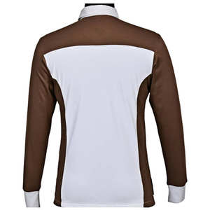 Camiseta Deportiva Personalizada con Bordado, Tejido Sólido y Transpirable de Manga Corta para Hombre, para Competencia Ecuestre - Product Image 3