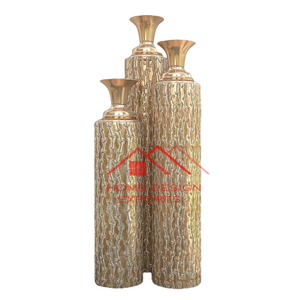 Vente chaude Vase en métal à bas prix de gros 2025 Nouvelle arrivée Vase en métal Design - Product Image 6