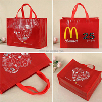Cadeau promotionnel sac à provisions taille personnalisée robuste pressage à chaud non tissé sac en gros