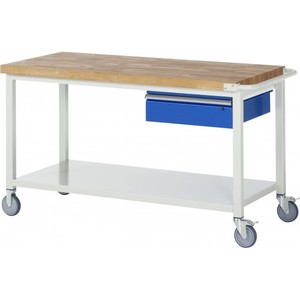 Banco da lavoro mobile RAU 1500 x 700 x 880 mm LxPxH Serie 8000 - Product Image 1