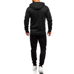 Hot Sale Luxury Nylon Spandex Blank <b>Jacket</b> With Hood And Joggers Sets For Men Hoodie Full Sleeves Wholesale Tracksuits - Product Image 6