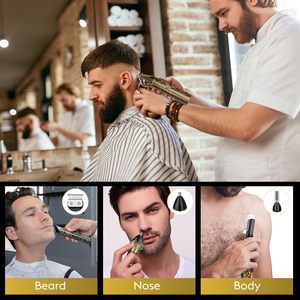 Cortadora de Pelo Profesional Inalámbrica con Cuchilla en T, Recortadora Multifuncional con Ajuste a Cero, Pantalla LED, Batería Recargable Tipo-C, para Cuidado Personal - Product Image 2