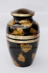 Nouveau Design classique émail autocollant urnes appliquées en matériau métallique urnes de cendres humaines pour la vente chaude urnes de cendres mémorables - Product Image 5