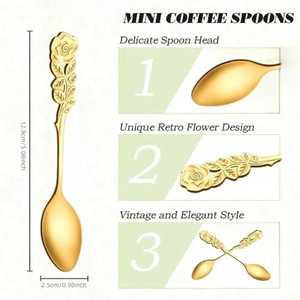 Utensilio decorativo de bajo precio para cocina casera y artículos de regalo Cuchara de cobre ecológica Cuchara reutilizable para comidas diarias - Product Image 4