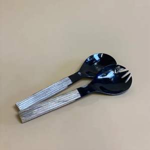 ช้อนตักสลัดไม้ขัดทำด้วยมือช้อนเรซิ่นสำหรับใช้ในบ้านและร้านอาหาร - Product Image 6