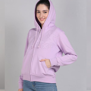 Material ligero y sensación transpirable para días activos Cozy Fleece Zip Hoodie con cuello alto y ajuste cómodo - Product Image 3