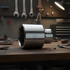 Llaves de vaso cromadas de 3/4 pulgadas con boca hexagonal, categoría de producto: llaves de vaso - Product Image 3