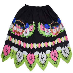 กระโปรงแม็กซี่ทรงบอลกาวน์ลำลองสำหรับผู้หญิง ผ้าฝ้าย 100% ป้องกันแบคทีเรีย ปักลาย - Product Image 4