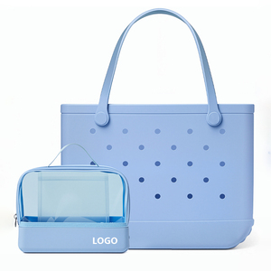 Custom Logo Clear EVA Organizer Pouch Waterproof Washable <b>Storage</b> Bag for Beach Accessories Makeup <b>Toiletries</b> and Travel - Product Image 1