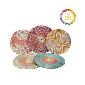 Vente chaude à la main en jonc de mer tentures murales et accessoires de décoration produit de décoration murale tissé à la main - Product Image 5