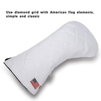 Juego de Fundas para Palos de Golf de Cuero PU Impermeable con Logotipo Bordado Personalizado, Duraderas y de Venta Caliente al por Mayor