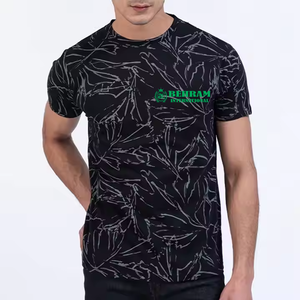 T-shirts noirs pour hommes grande taille 100 % coton de haute qualité, respirants, écologiques, coupe ample, col tombant, effet vieilli - Product Image 2