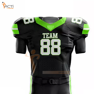 Uniformes de Fútbol Americano Transpirables de Alta Calidad en Oferta, Servicio OEM/ODM, Impresión de Nombre de Equipo Personalizado, 100% Poliéster ACTI para Hombre - Product Image 4