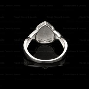 High Quality 5x7mm Pear Infinity Zircon Semi Mount Blank Bezel Setting Sterling Silver <b>Ring</b> Gemstone Resin Jewelry Findings - Product Image 5