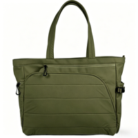 Sac fourre-tout vert olive grande capacité, imperméable, sac à bandoulière multi-poches, sac de voyage, de travail, de shopping, sac de transport quotidien pour femmes et hommes