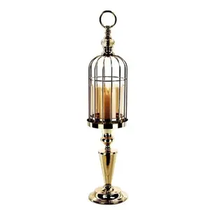 Support de bougie de Noël en métal doré au design élégant, fait main, de la plus haute qualité, taille et forme personnalisées pour la décoration de la maison et des mariages - Product Image 4