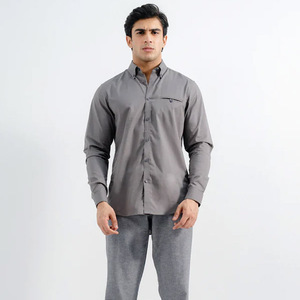 Chemise en pur coton affaires décontracté haute qualité chemise à manches longues pour hommes chemise habillée à boutons bas prix vêtements pour hommes - Product Image 5