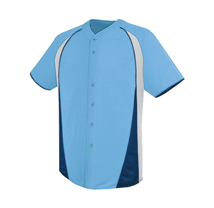 เสื้อเบสบอล OEM Pro Custom แบบขายส่ง ผ้าโพลีเอสเตอร์แห้งเร็ว ติดกระดุม  ปักชื่อและหมายเลข บริการจัดส่งรวดเร็ว - Product Image 2