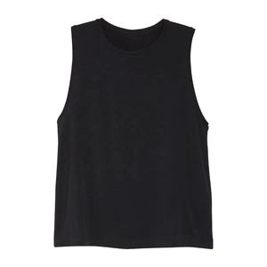 Débardeurs de gym blancs d'entraînement de fitness personnalisés hauts pour femmes nouveau design débardeur pour femmes en couleur noire confortable logo personnalisé OEM - Product Image 5