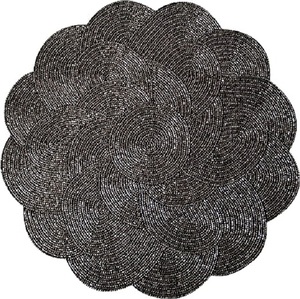 Hot Selling Product Flower Shaped With Sparkles Bead Placemat Indoor Parties <b>Centre</b> <b>Table</b> Decorative Mat for Home Hotels - Product Image 5