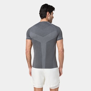 Camiseta Deportiva Casual de Manga Corta para Hombre, Compresión Deportiva, Transpirable, Corte Ajustado, Suministro Directo de Fábrica - Product Image 2