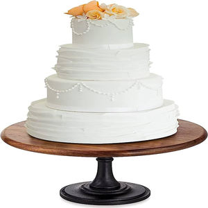 Soporte de pastel de 2 niveles de la mejor calidad, mármol ecológico y madera, nuevo diseño, caja elegante para decoración del hogar, embalado, conveniente para servir postres - Product Image 5