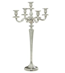 Candélabre en aluminium de concepteur poli brillant pour le bougeoir de pièce maîtresse de partie de décor de salon de haute qualité. - Product Image 5