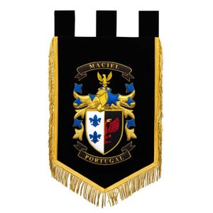 Insignias de Marco bordadas a mano de encaje bordadas personalizadas con crestas familiares-Aplicación de recuerdo de estilo clásico - Product Image 1