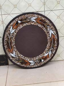 Handmade 14-Inch Glass <b>Table</b> Coaster Elegant Stylish Beaded <b>Green</b> Beads <b>Mats</b> Pads Home Furnishing Product - Product Image 5