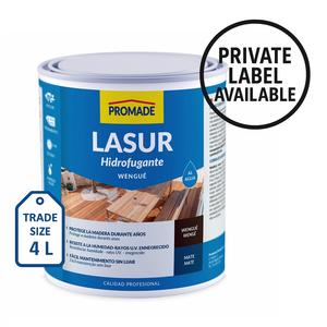 Protecteur de bois d'extérieur personnalisable, laque à base d'eau Wenge, sans solvant, finition mate, OEM/Privé, 4 L - Product Image 2